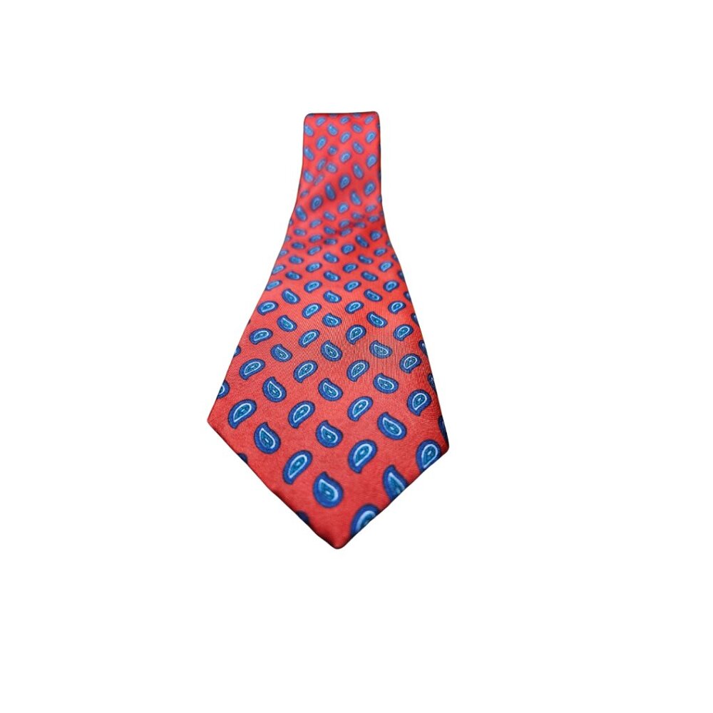 Vintage Van Heusen Boy's Pure Silk Red Paisley Tie